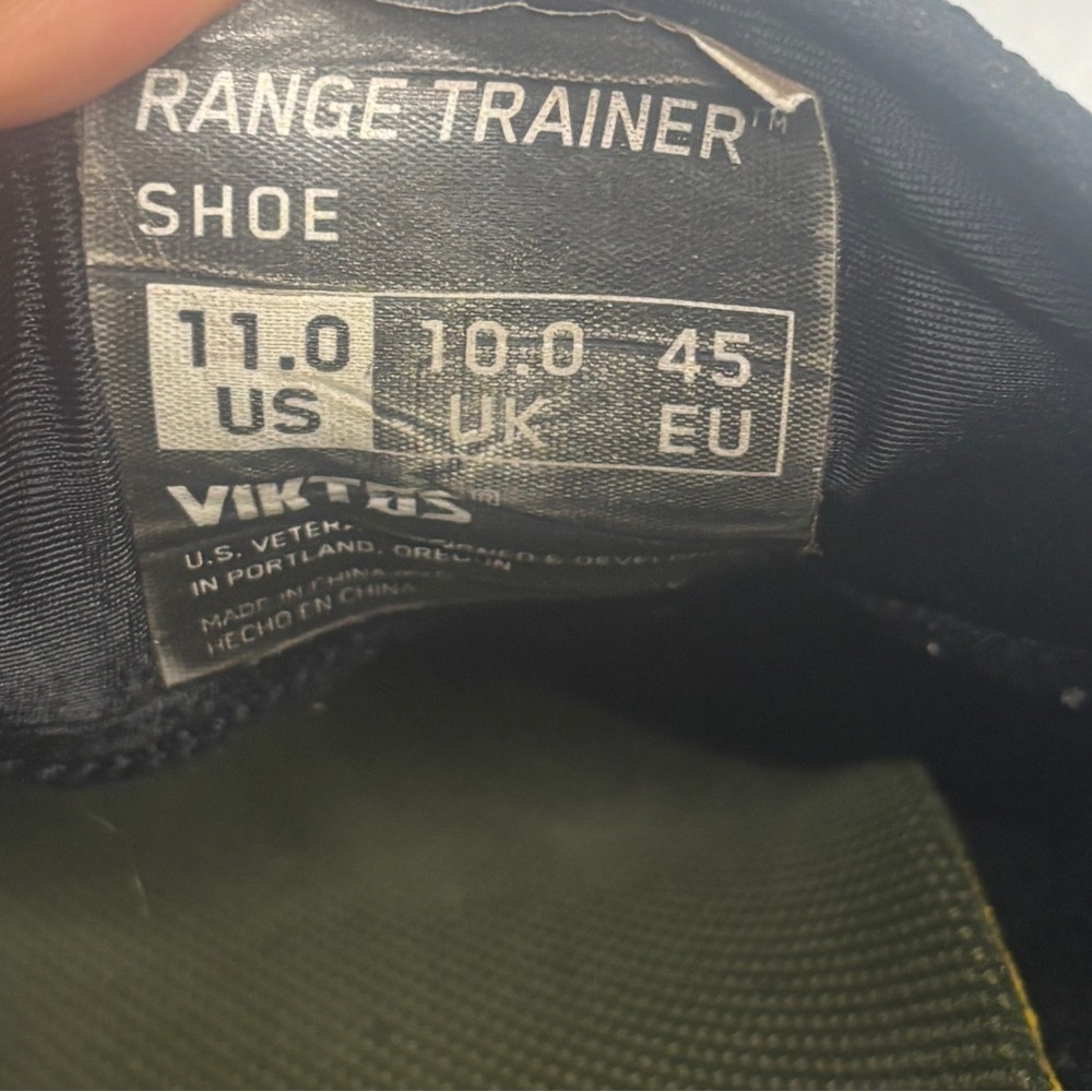 Viktos Ranger Trainer Shoes Mens 11 Black Tactical Athletic Sneakers Gym Cross T - Picture 12 of 12